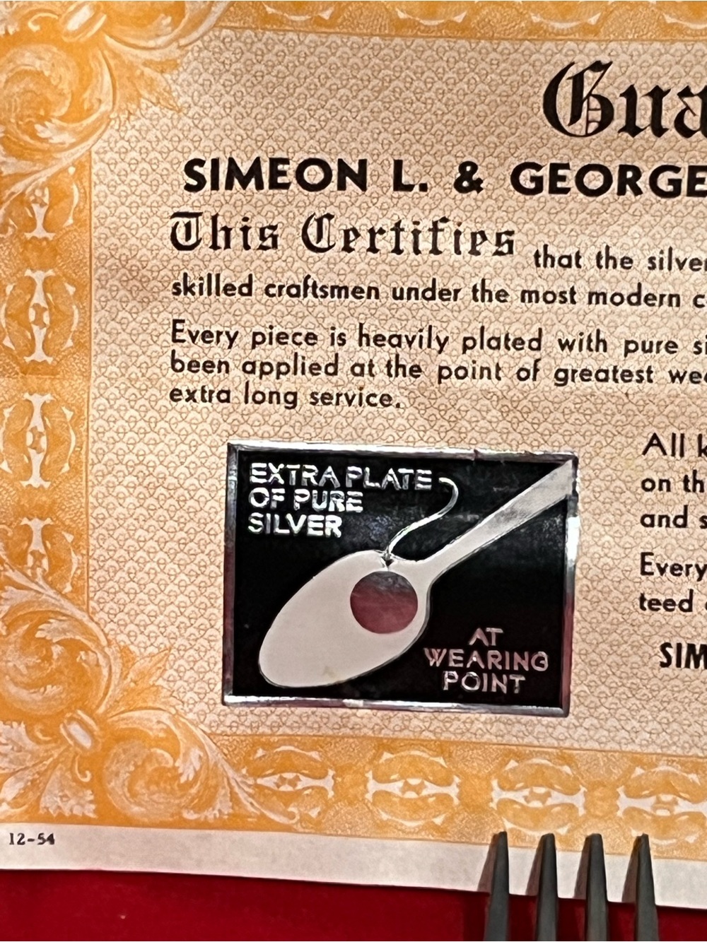 Oneida/Simeon L. & George H. Rogers Silver-Plated Flatware — Silver Finish - Picture 2 of 9